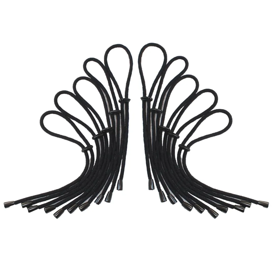 Adjustable Headband Hair Tie for Thick, Natural, Kinky & Curly Hair - Fits Afro Ponytails, Buns, Updos (D-1 Count (Pack of 5))