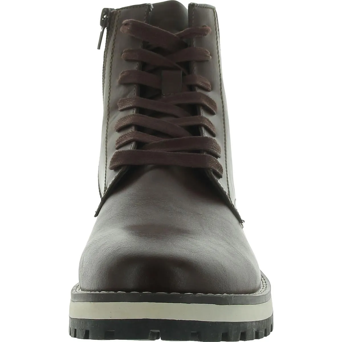 Alfani Mens Andres Faux Leather Ankle Chukka Boots