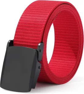 AWAYTR Nylon Boys Baseball Belt - Kids Golf Belt with Metal Buckle for Softball Pants School Uniform Jeans