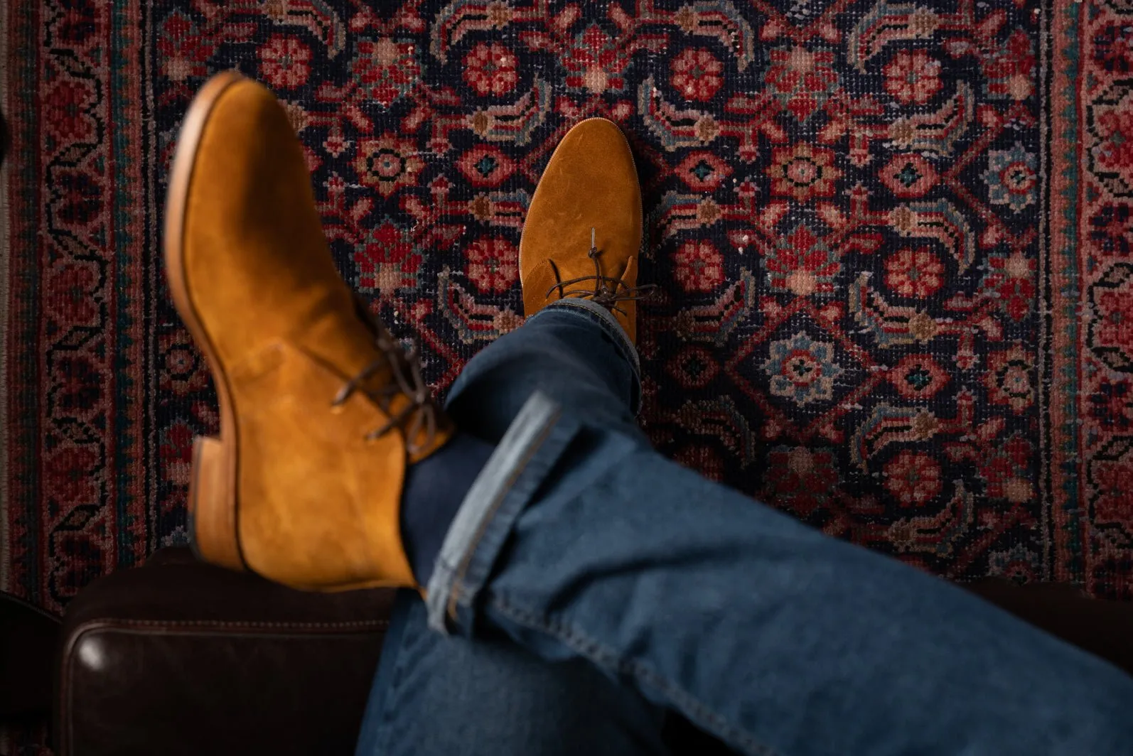 Bosphorus Leather Chukka Boots - Gulf Suede Honey