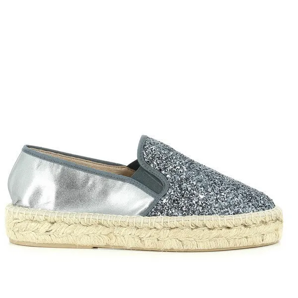 Calzanor 95010PO Silver Espadrilles