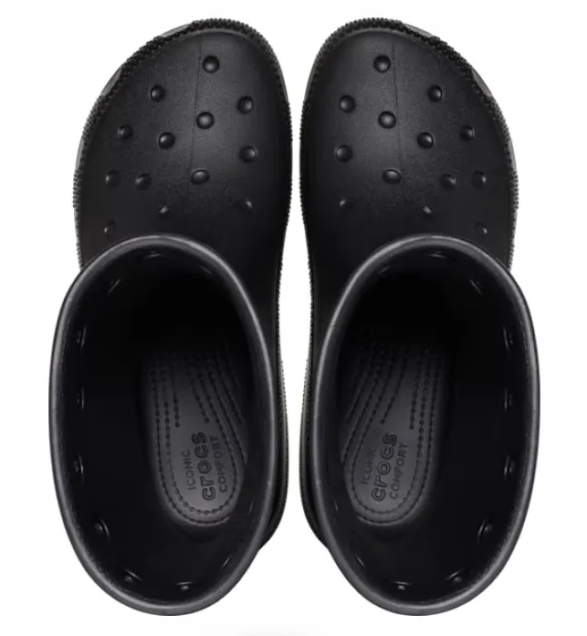 Crocs Unisex Classic Boot Black M6/W8