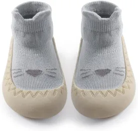 Exegawe Baby Sock Shoes Toddler Cartoon Soft Rubber Sole Non Slip Floor Slipper for Boys Girls First Walking