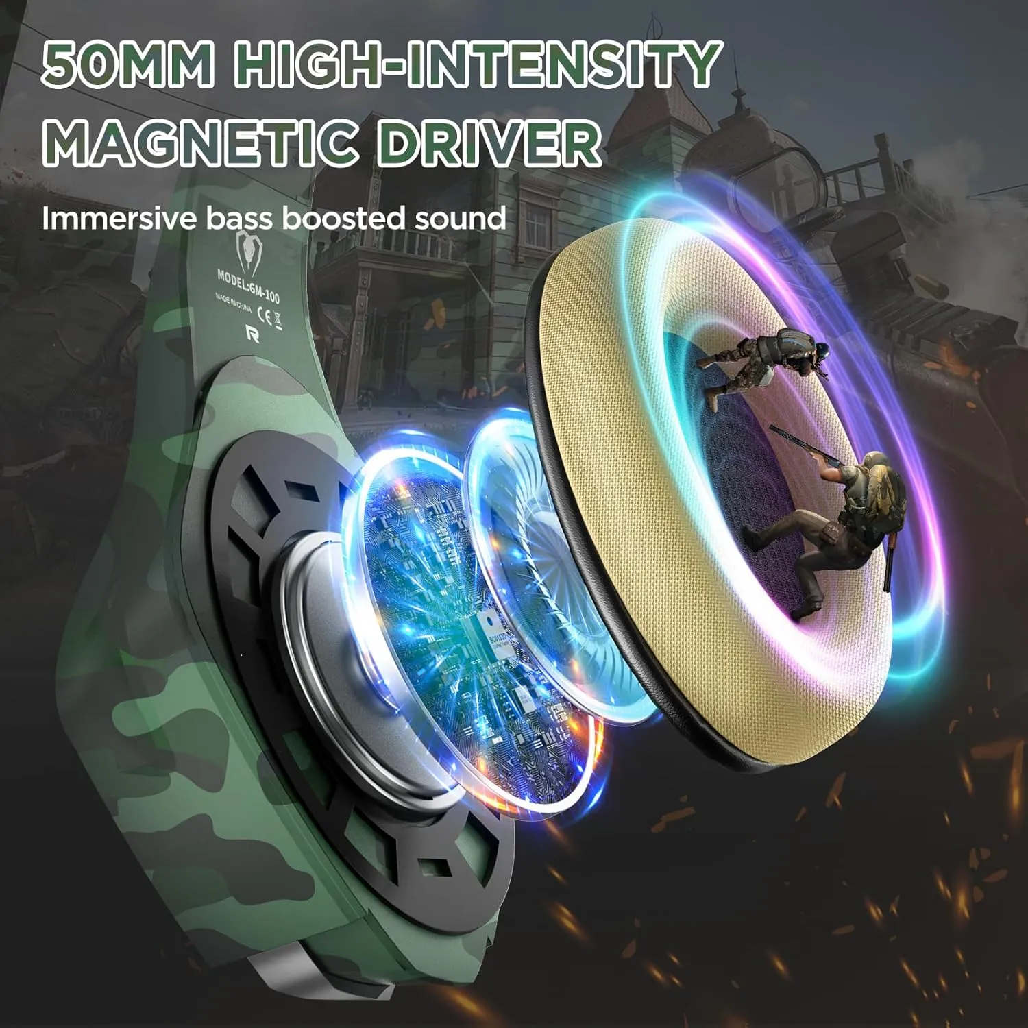 Gaming Headset for PS4 PS5 Xbox One, PS4 Headset with 3D Surround Sound and Noise Isolating Mic