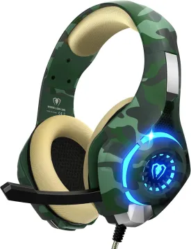 Gaming Headset for PS4 PS5 Xbox One, PS4 Headset with 3D Surround Sound and Noise Isolating Mic