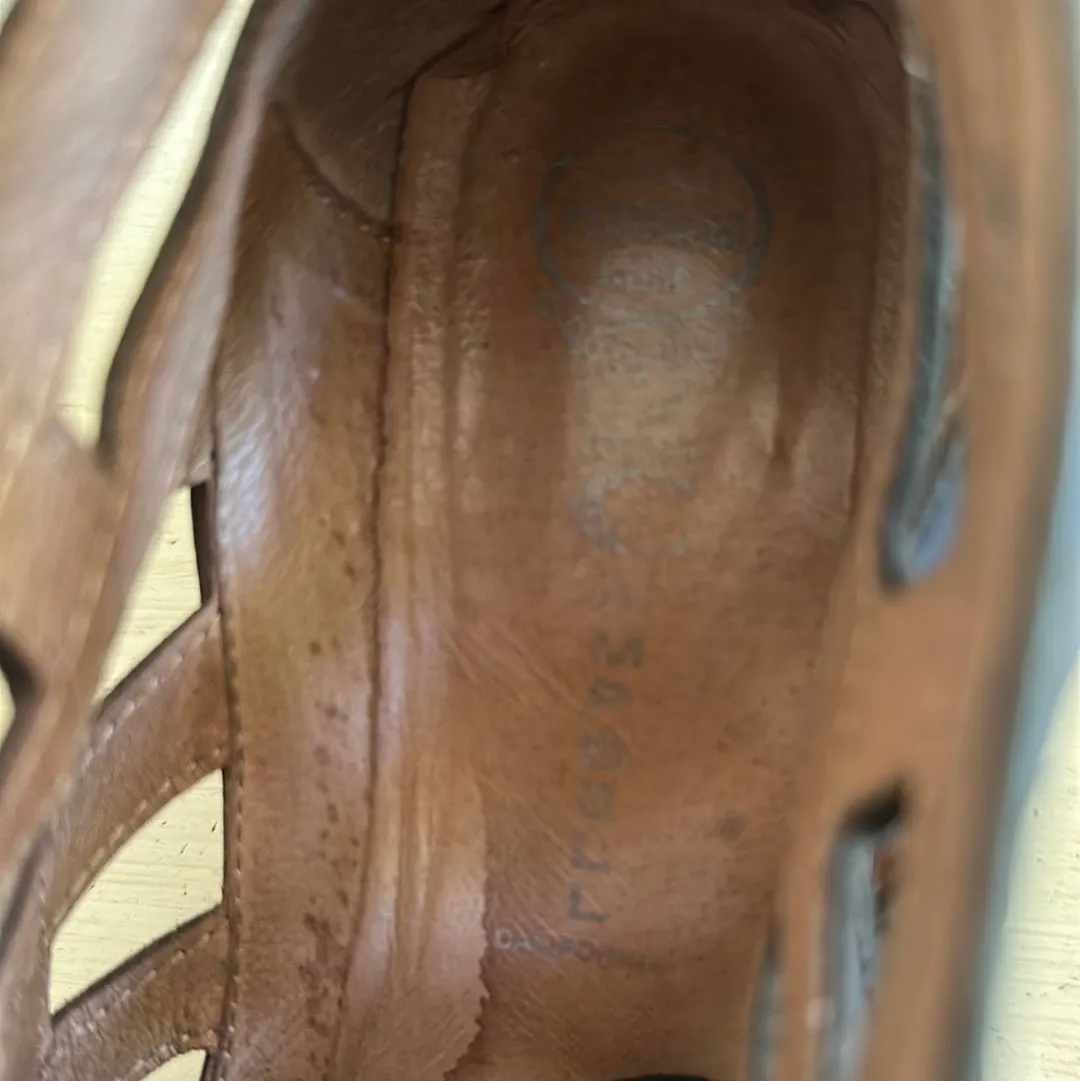 JEFFREY CAMPBELL LEATHER CUT PUT COMBAT BOOTS  // SIZE 7.5