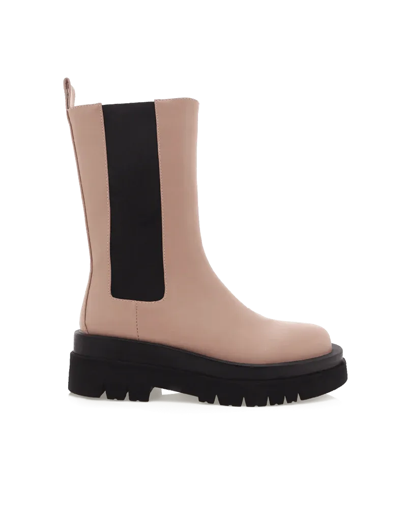 Jinna Combat Boot Rose Clay