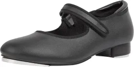 Linodes PU Leather Easy Strap Tap Shoe Dance Shoes for Women and Men's Mary Jane Dance Flat