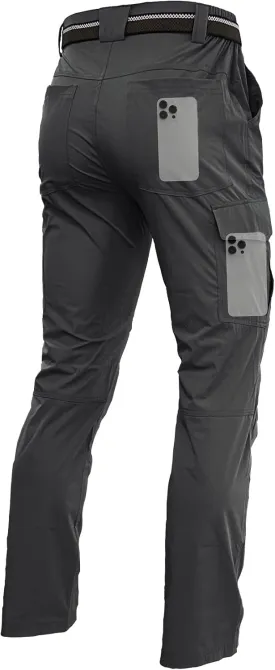 Men's Lightweight Hiking Cargo Work Pants Quick Dry Water Resistant Fishing Travel Climbing Outdoor Stretch Pants