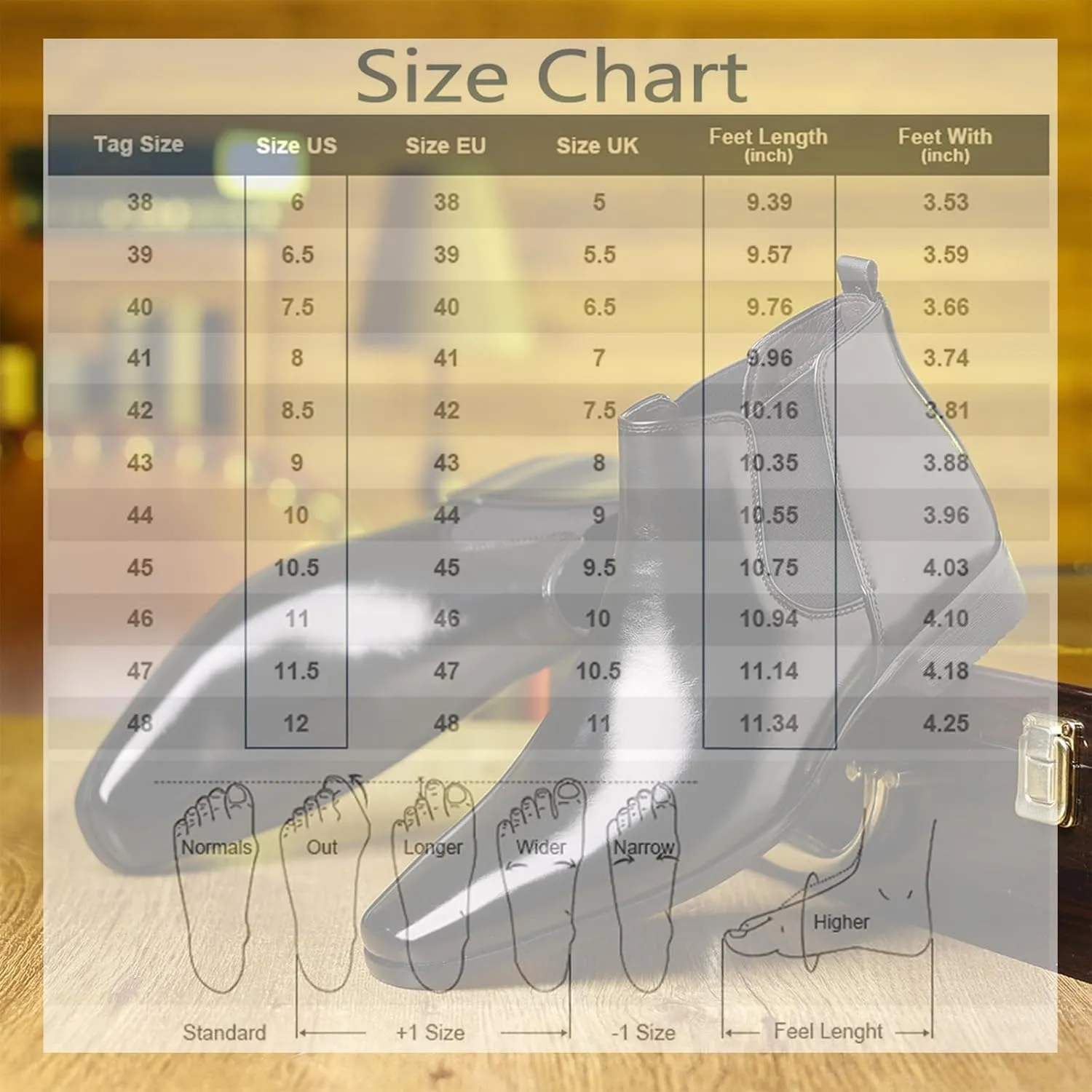Men's Square Toe Leather Chelsea Boots British Retro Design Slip On Elastic Ankle Boots Slip Resistant Cushion Comfort Dress Boots for Business Casual Work