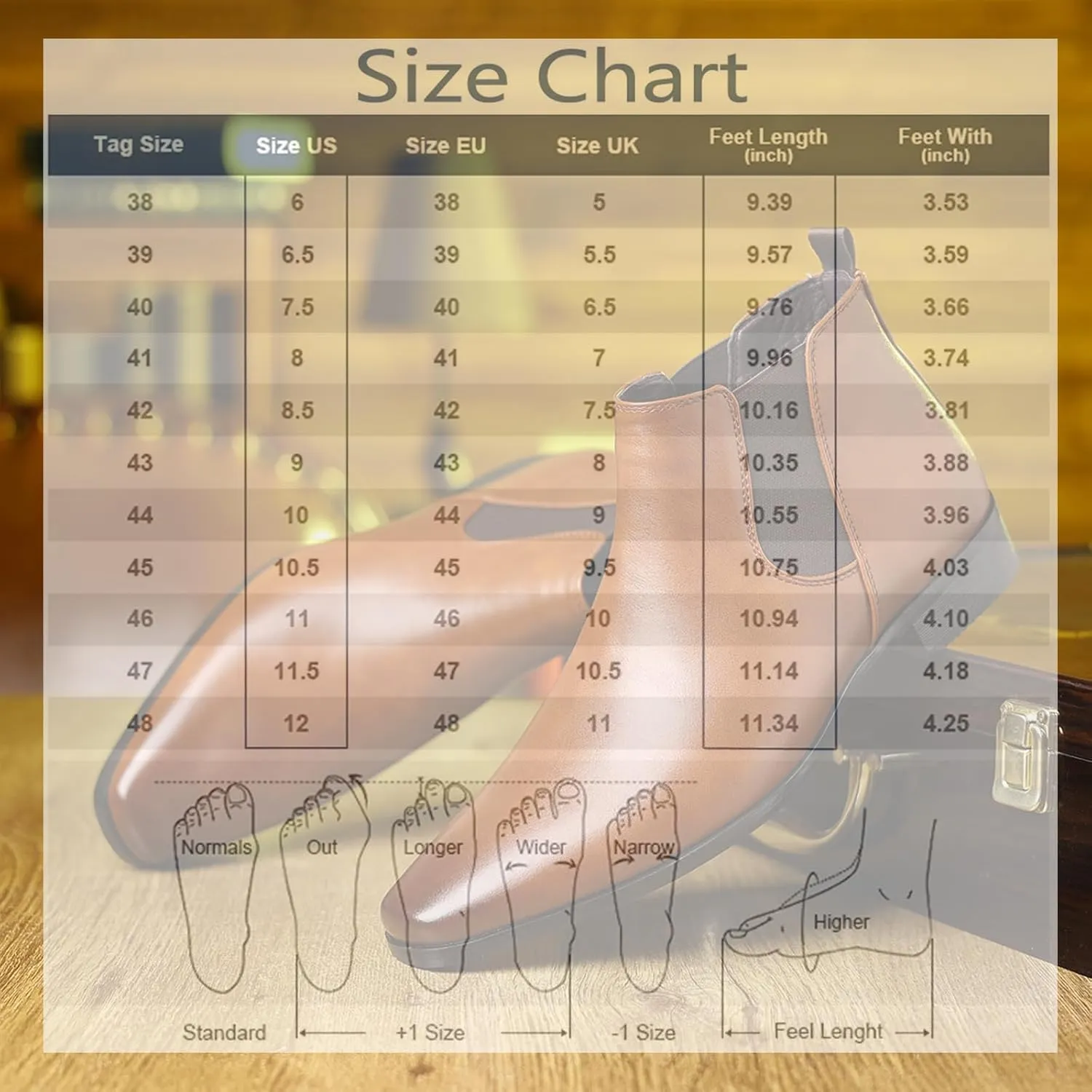 Men's Square Toe Leather Chelsea Boots British Retro Design Slip On Elastic Ankle Boots Slip Resistant Cushion Comfort Dress Boots for Business Casual Work