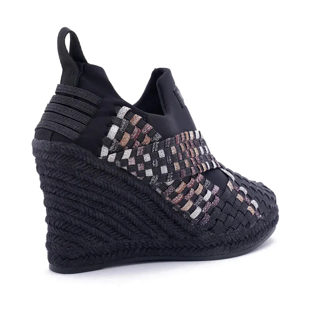Portofino Black Multi Bronze Espadrilles