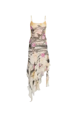 Printed Strap Dress