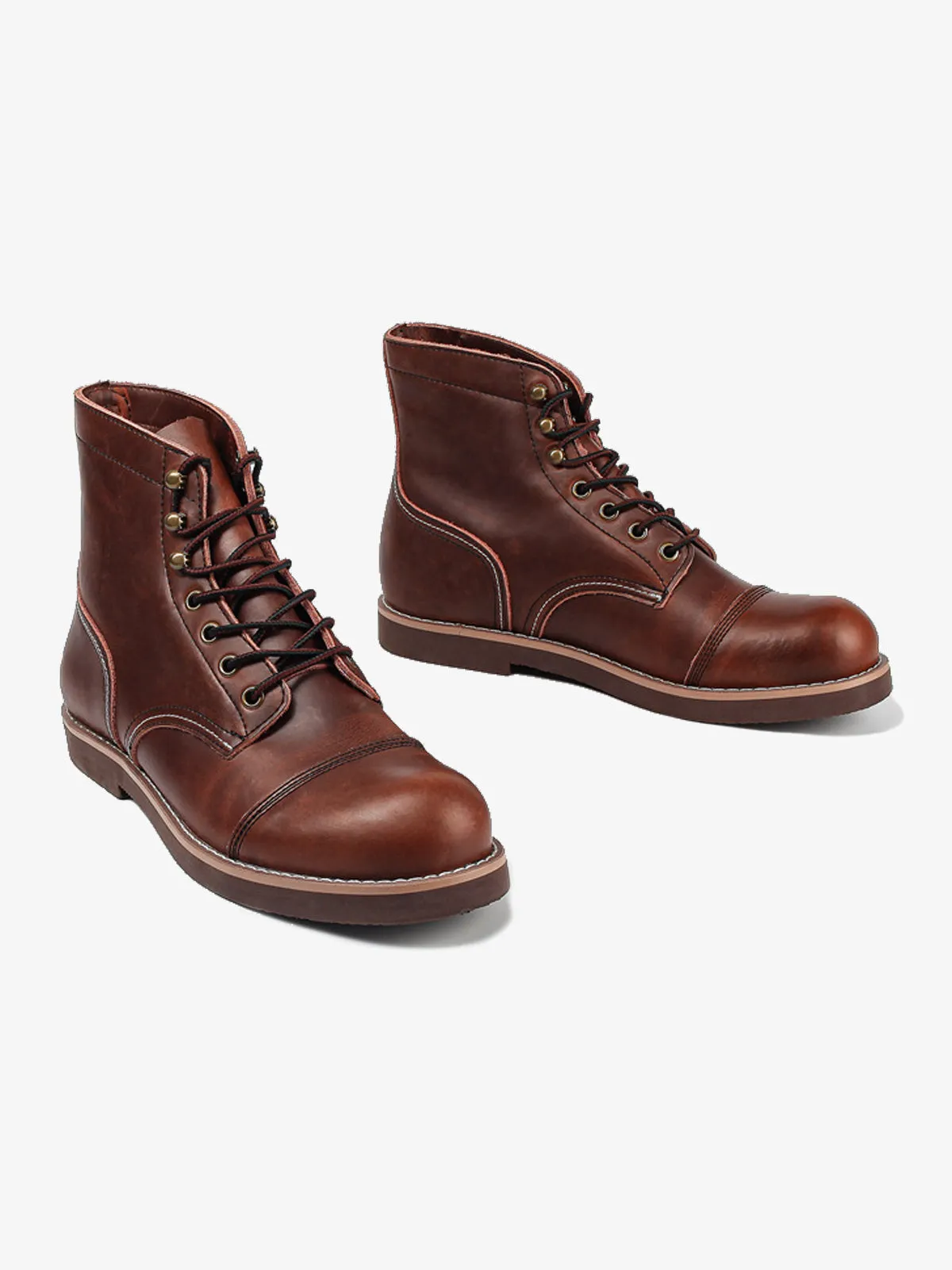 Retro American Style Leather Tactical Boot