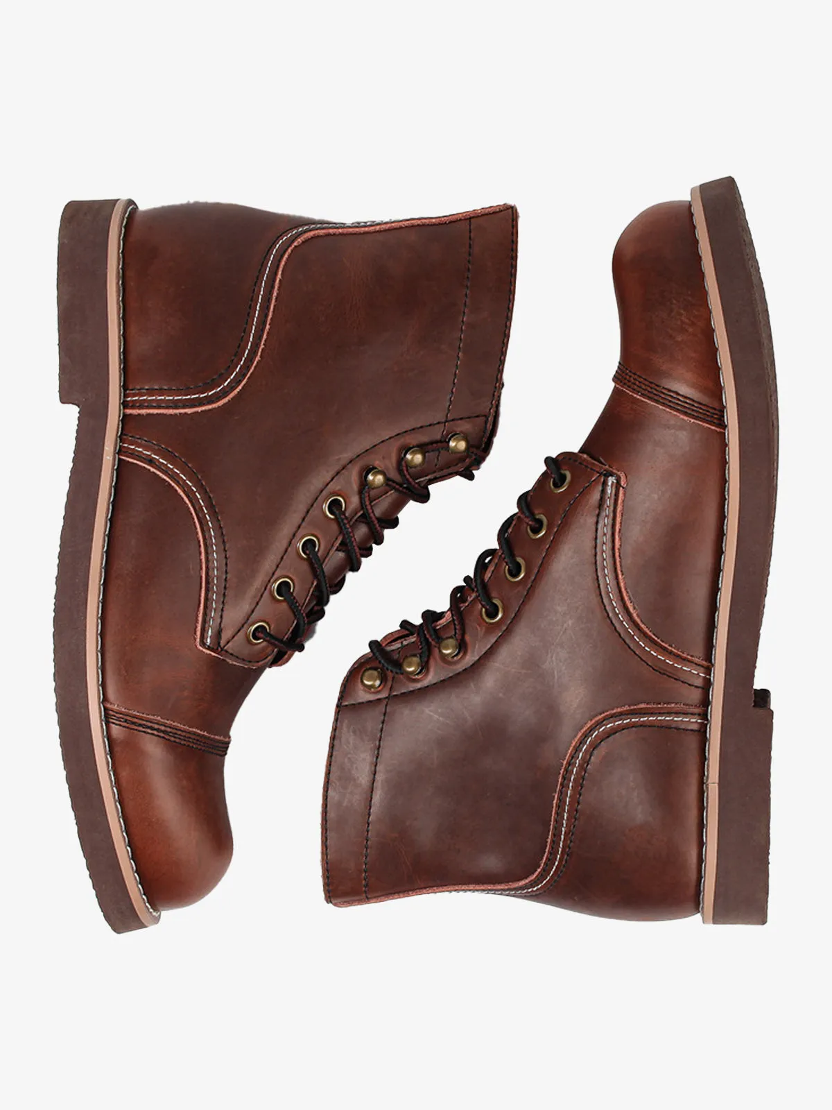 Retro American Style Leather Tactical Boot