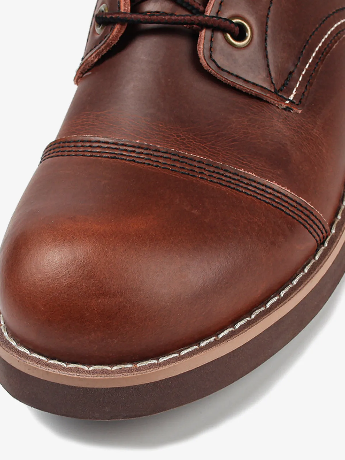 Retro American Style Leather Tactical Boot
