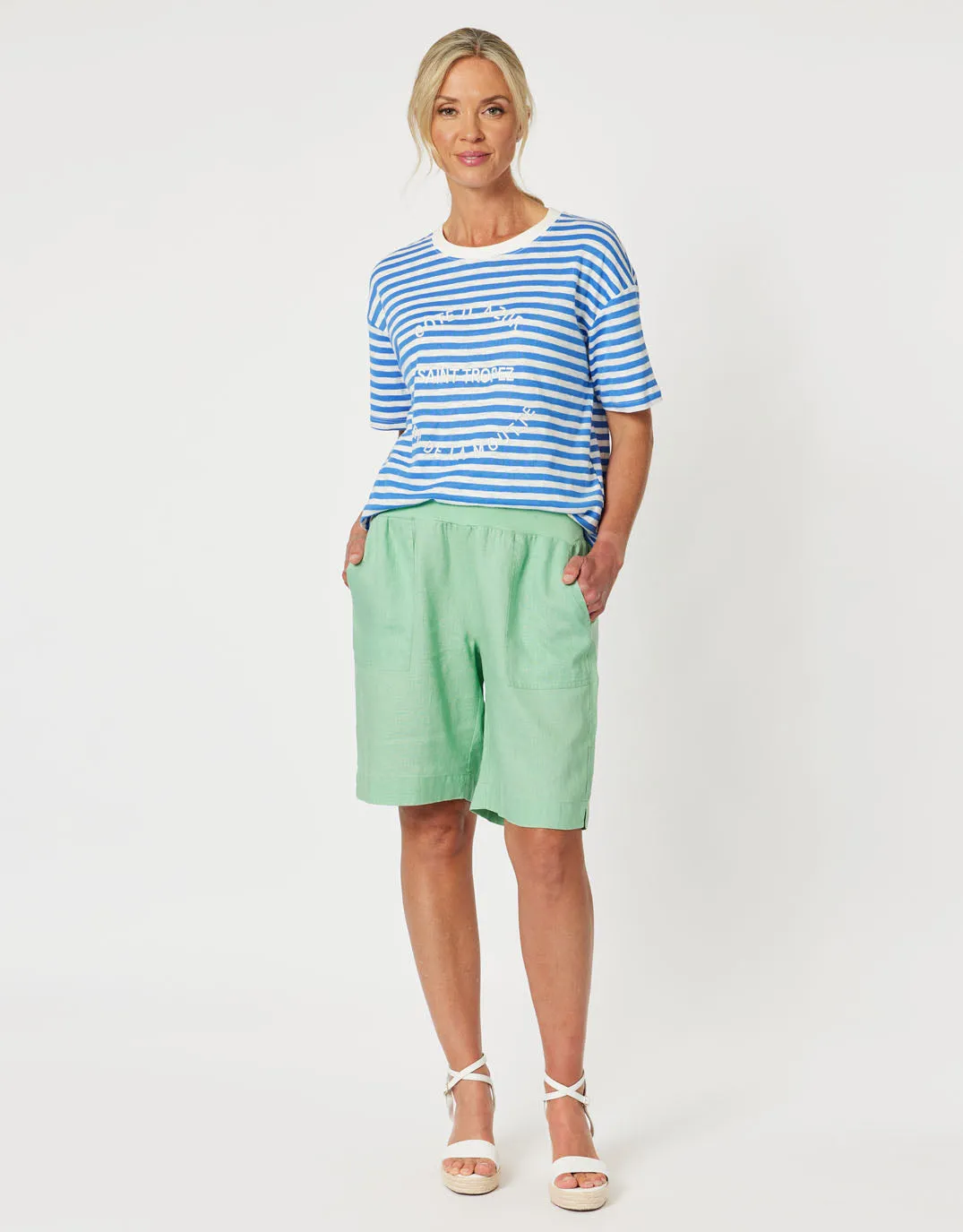 Saint Tropez Stripe Tee - Blue