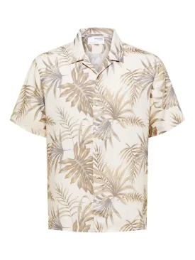 Selected Homme / Damen-Bluse / SLHRELAX-NOA-AOP SHIRT SS RESORT B