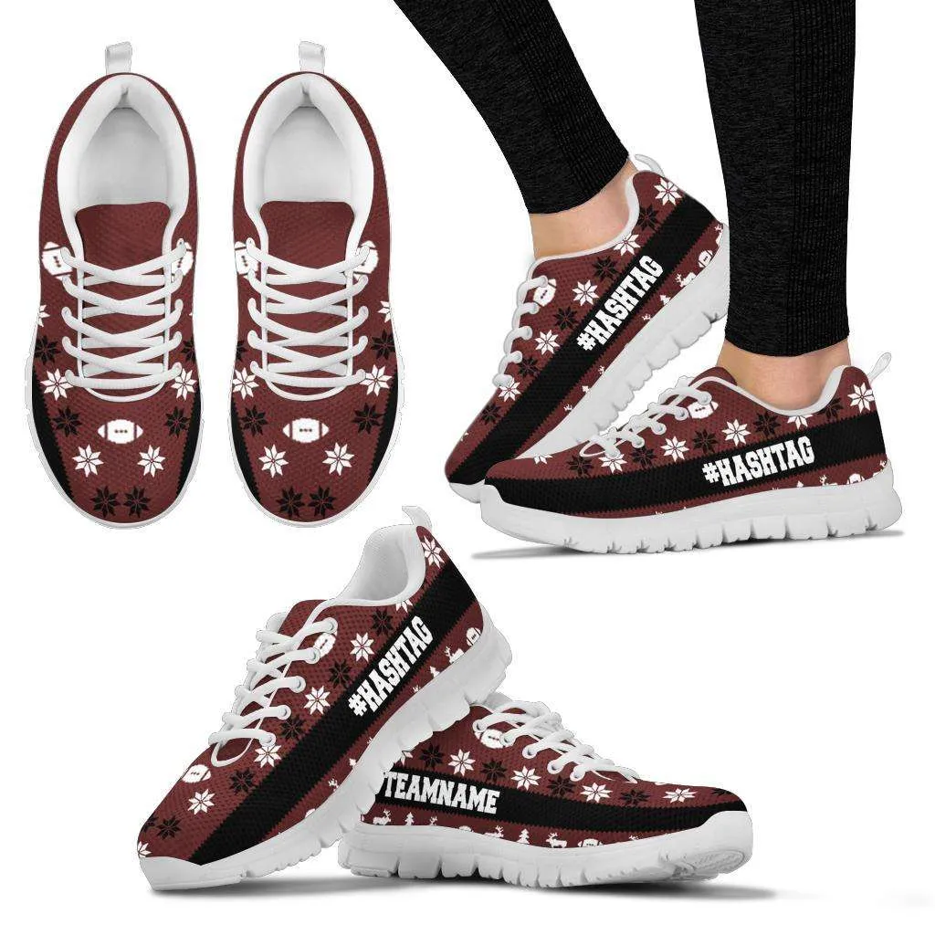 Ugly Christmas Snowflakes Personalize With Your Phrase Running Shoes