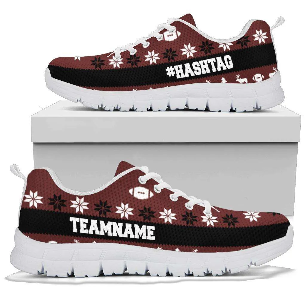 Ugly Christmas Snowflakes Personalize With Your Phrase Running Shoes