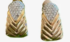 VINTAGE 80'S GOLD EARRINGS