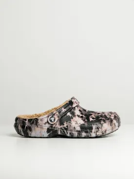 WOMENS CROCS CLASSIC LINED BLEACH DYE CLOG - CLEARANCE