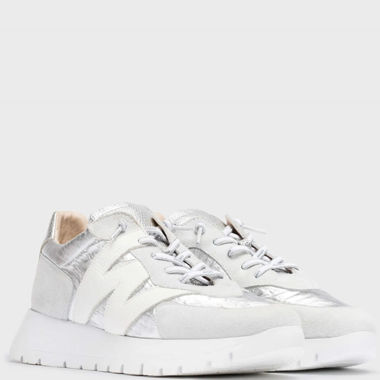 Wonders Silver & Grey Summer Sneakers